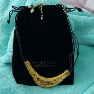 Joan Rivers Gold cord necklace